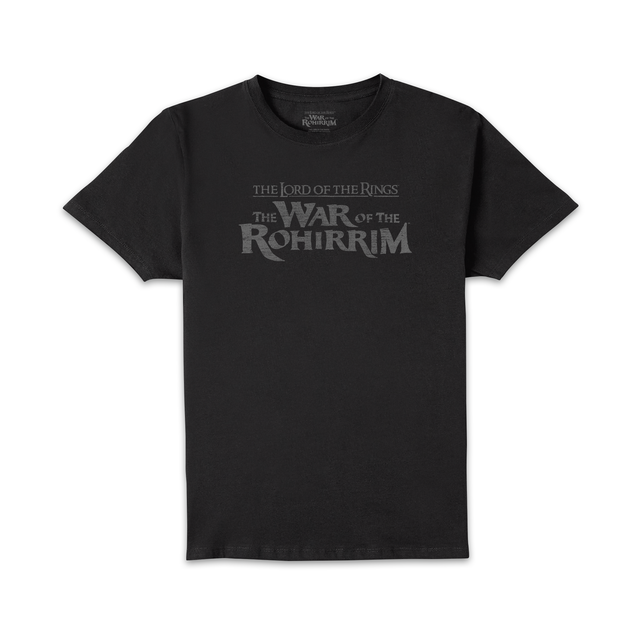 Lord Of The Rings Textured Logo Unisex T-Shirt - Black