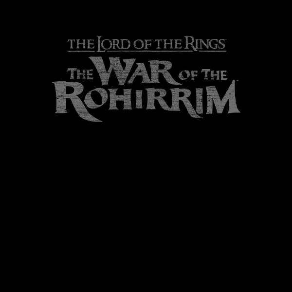 Lord Of The Rings Textured Logo Unisex T-Shirt - Black