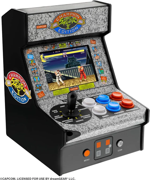 MICRO PLAYER 7.5" STREET FIGHTER II CHAMPION EDITION COLLECTIBLE RETRO