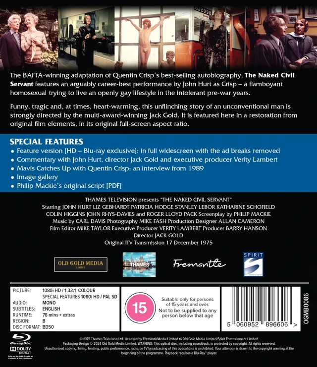 The Naked Civil Servant Blu-Ray