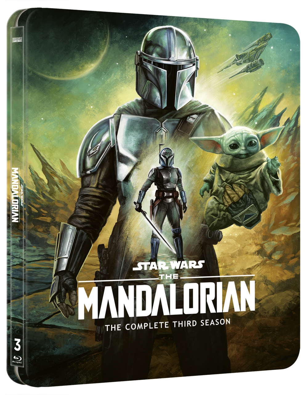 Star Wars Mandalorian Season 3 4K Ultra HD & Blu-ray Steelbook (Disney+ Original - includes artcards) Image 1