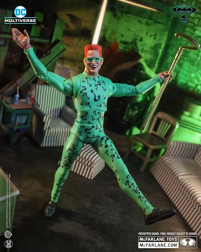 DC Multiverse Batman Forever Movie 7" Action Figure Build-A Wave 13 - The Riddler Image 1