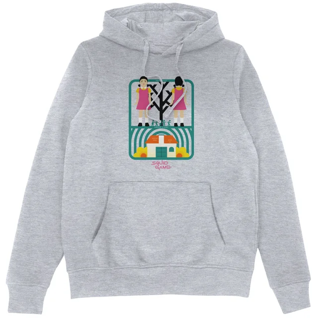 Squid Game Doll Hoodie - Grey