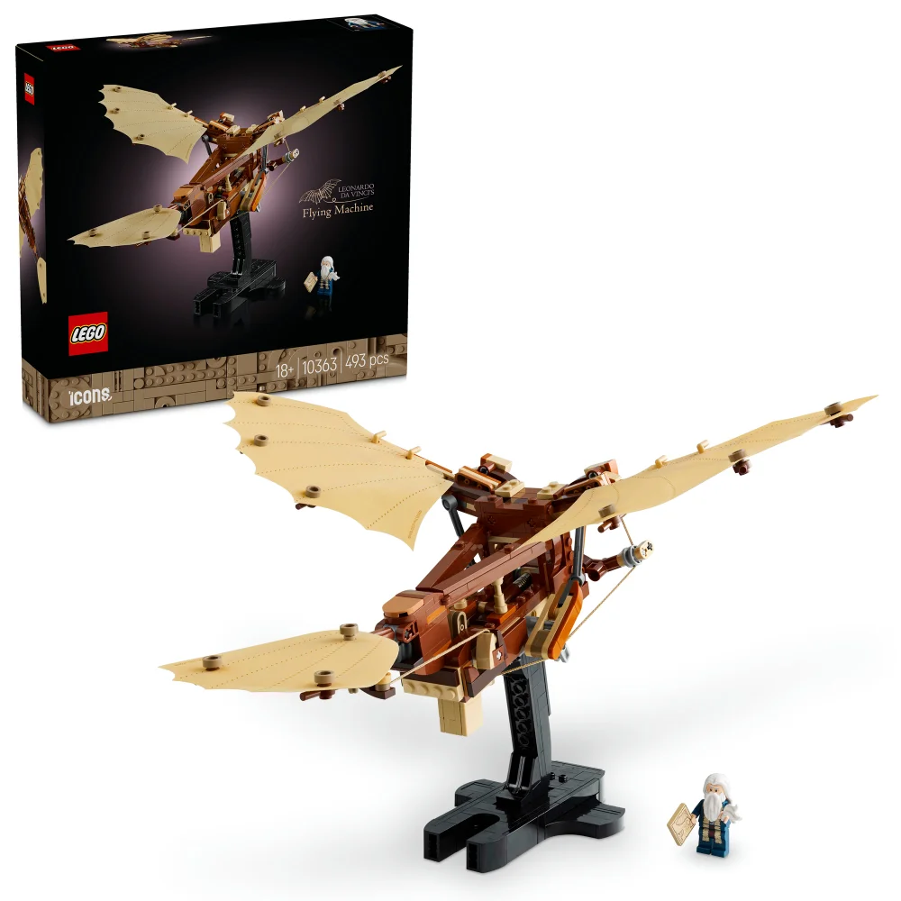 LEGO® Icons Leonardo da Vinci’s Flying Machine Desk Decor Set for Adults 10363 Image 1