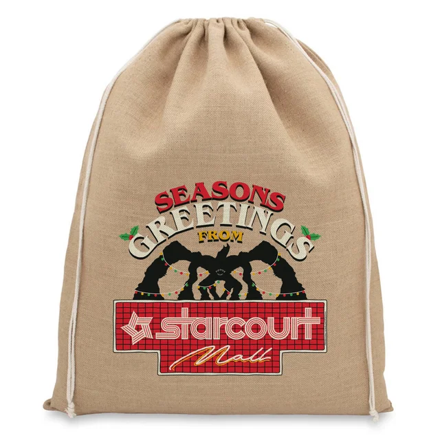 Stranger Things Seasons Greetings Christmas Hessian Sack
