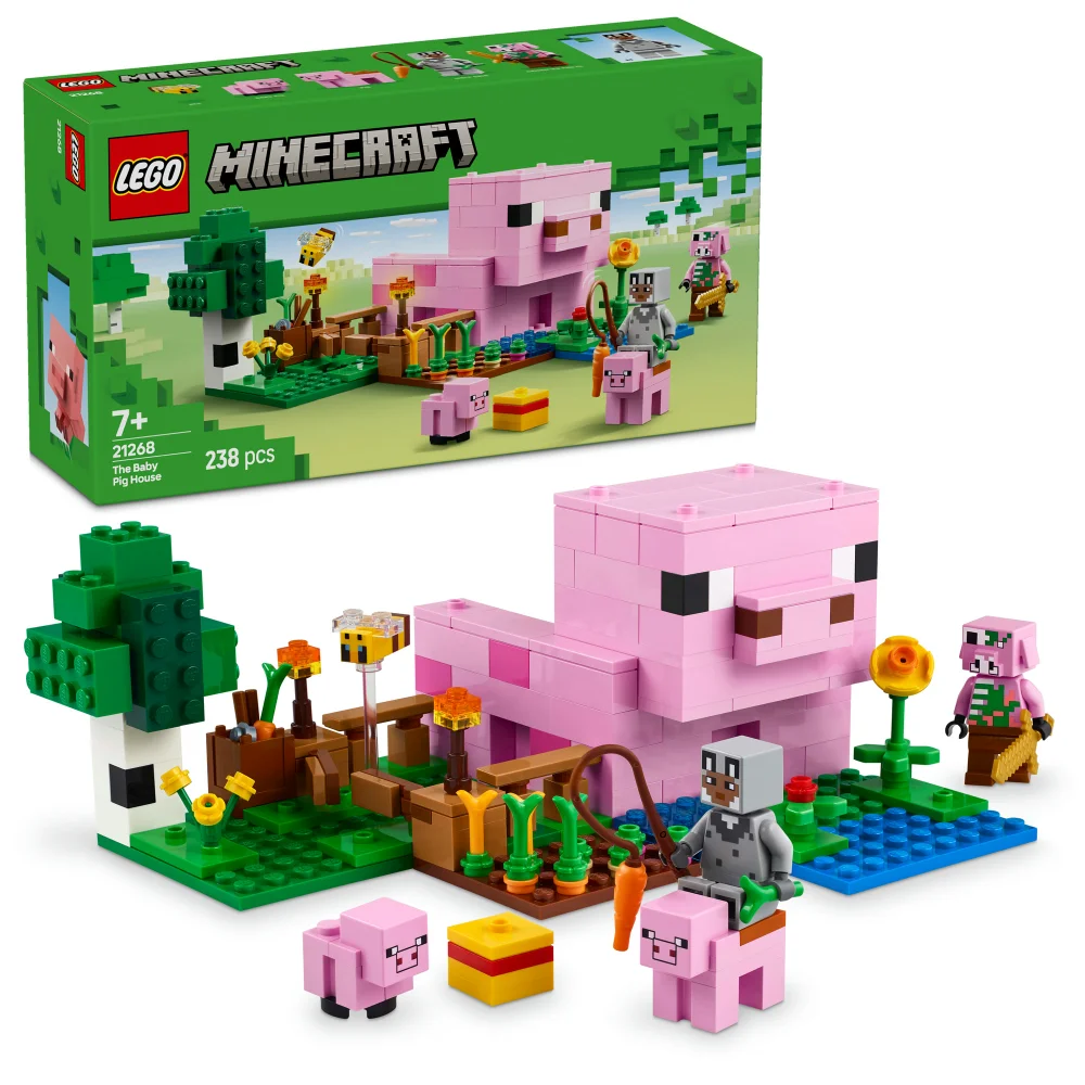 LEGO Minecraft The Baby Pig House with Animal Toys 21268 Image 1