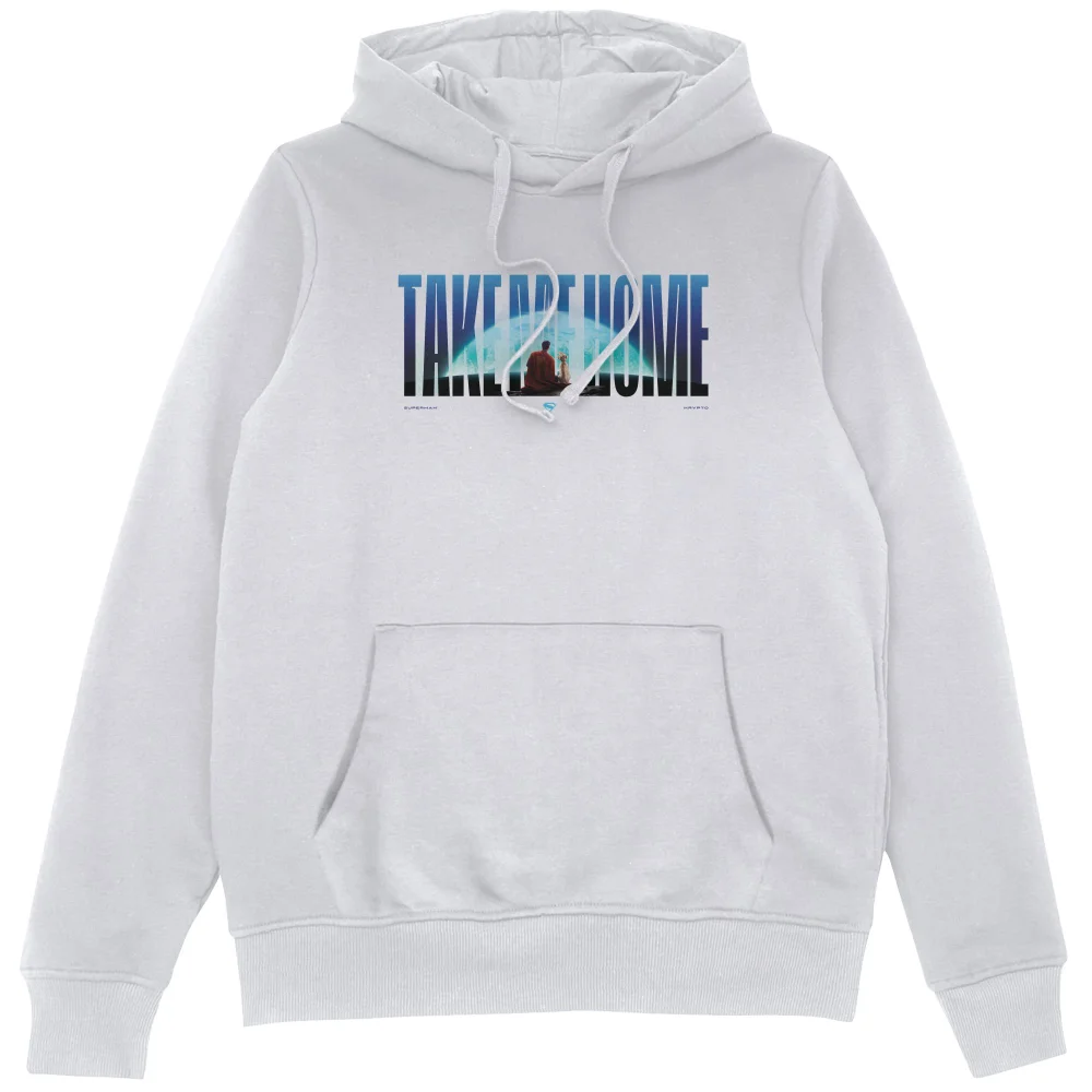 Superman Banner Hoodie - White - S Image 1