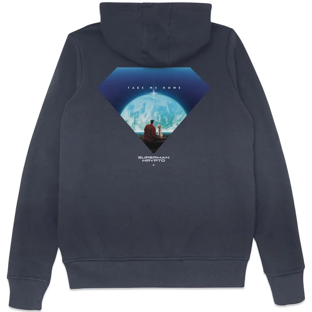 Superman Earth View Hope Hoodie - Navy