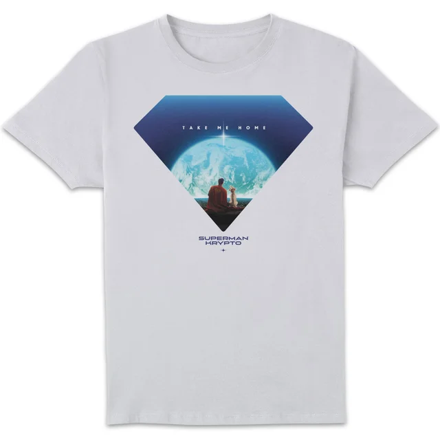 Superman Earth View Unisex T-Shirt - White