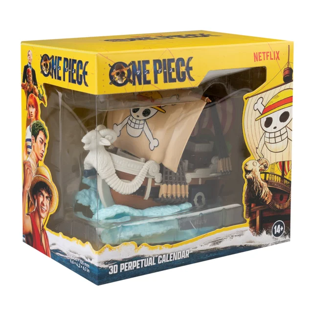 One Piece Netflix 3D Going Merry Perpetual Calendar
