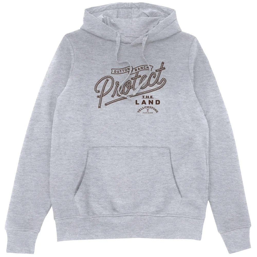 Yellowstone Protect The Land Hoodie - Grey - S Image 1
