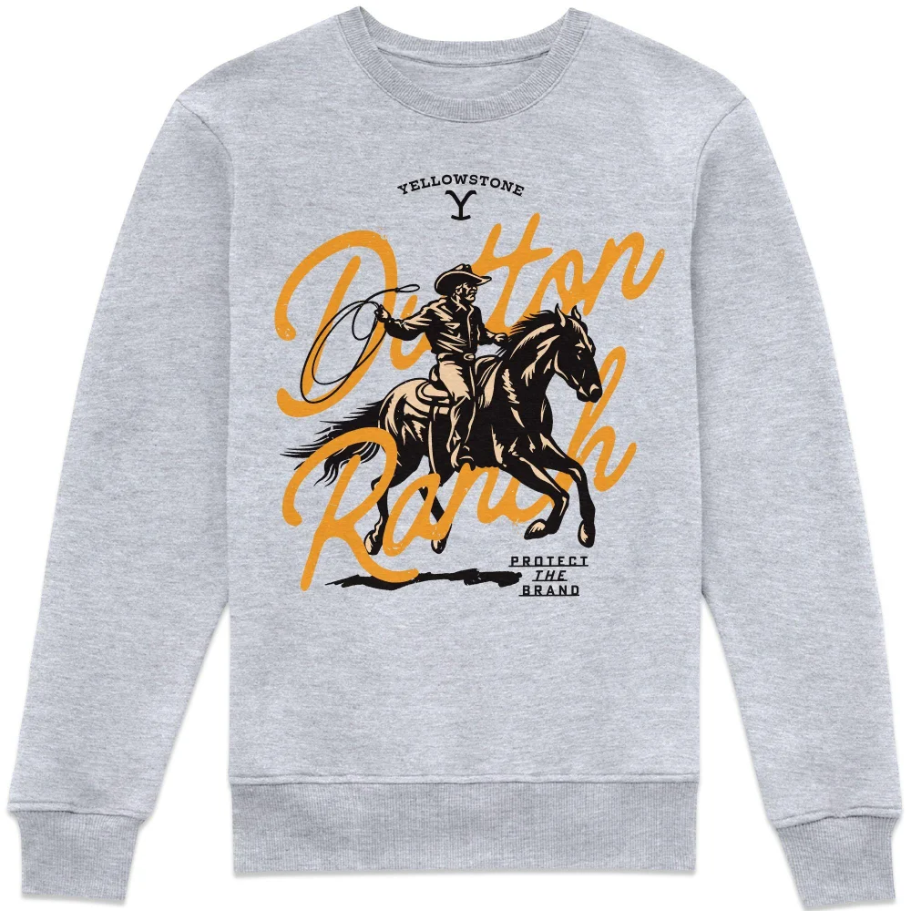 Yellowstone Dutton Ranch Lasso Sweatshirt - Grey - XS Image 1