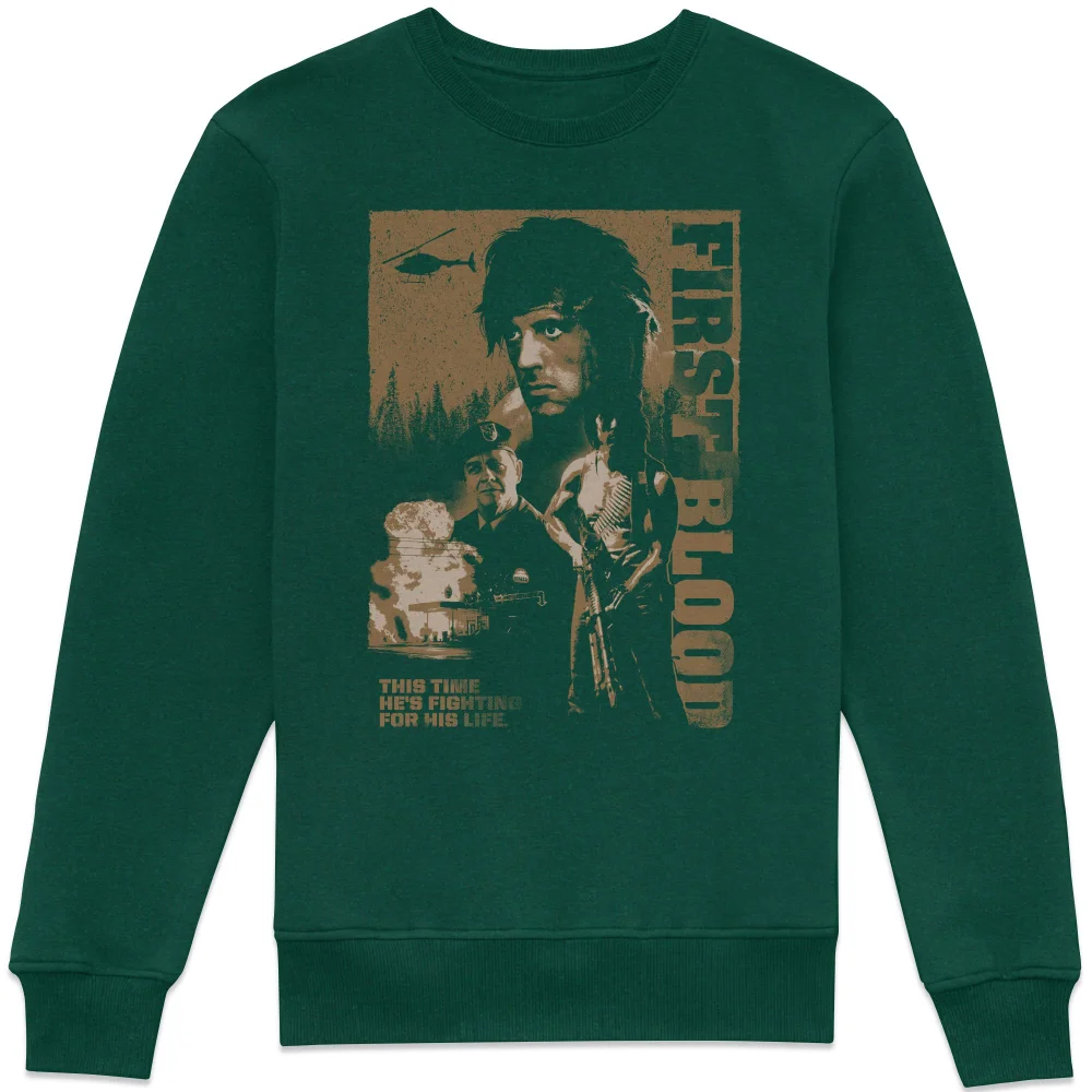 Rambo First Blood First Blood Swt Sweatshirt - Green - S Image 1
