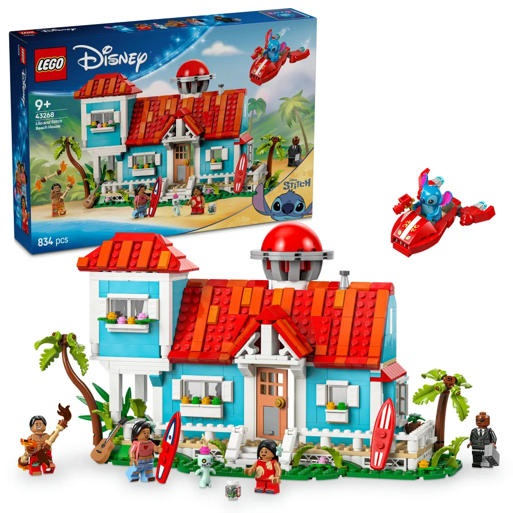LEGO | Disney Lilo and Stitch Beach House Building Toy 43268 Image 1