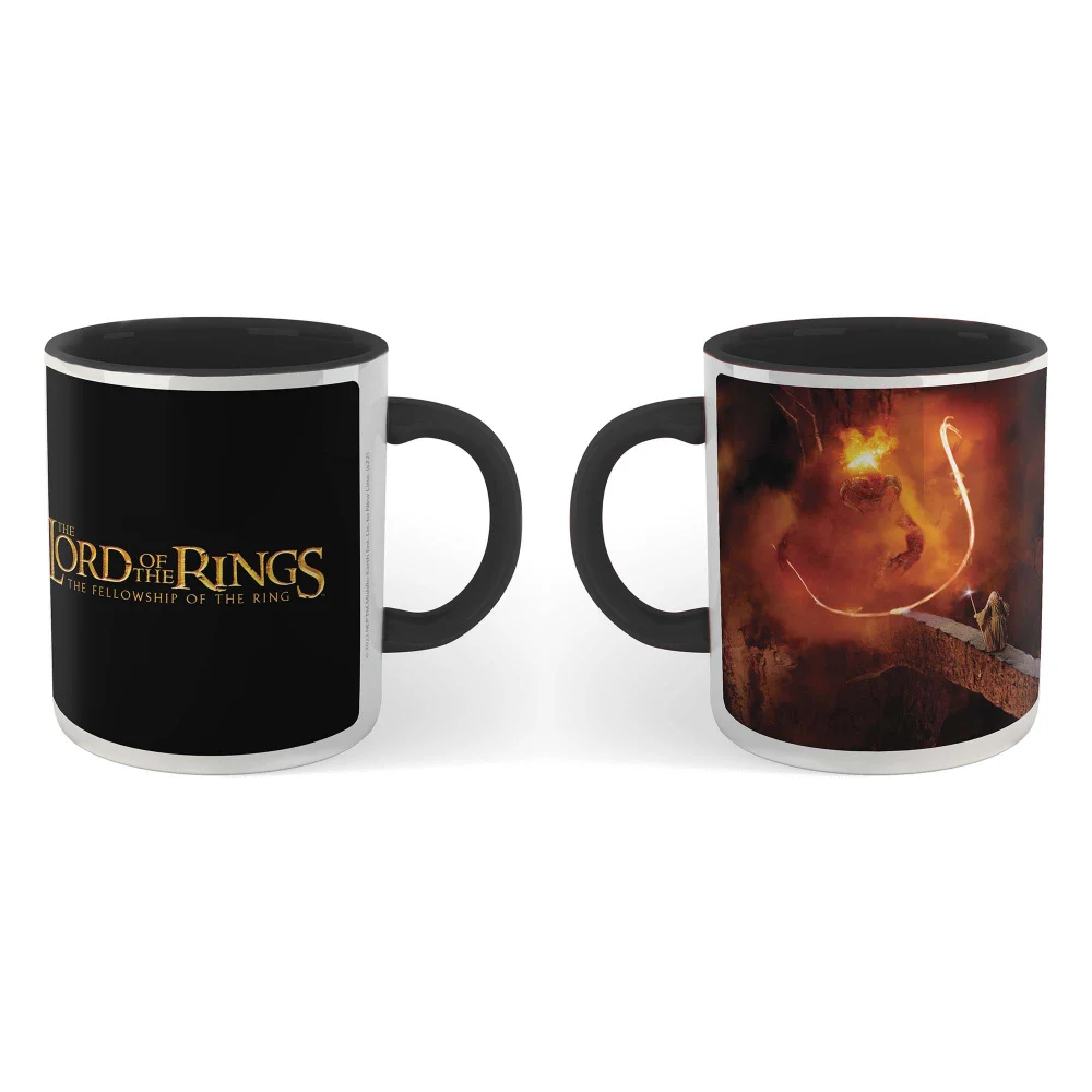 Lord Of The Rings You Shall Not Pass Mug - Black Image 1