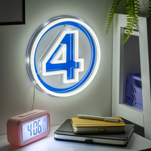 Fantastic Four Fantastic 4 Wall Mountable Led Neon Light