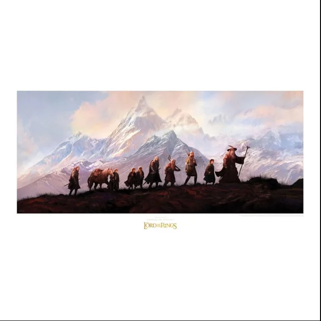 Weta Workshop Lord of the Rings Art Print The Fellowship of the Ring: 20th Anniversary 59 x 30cm