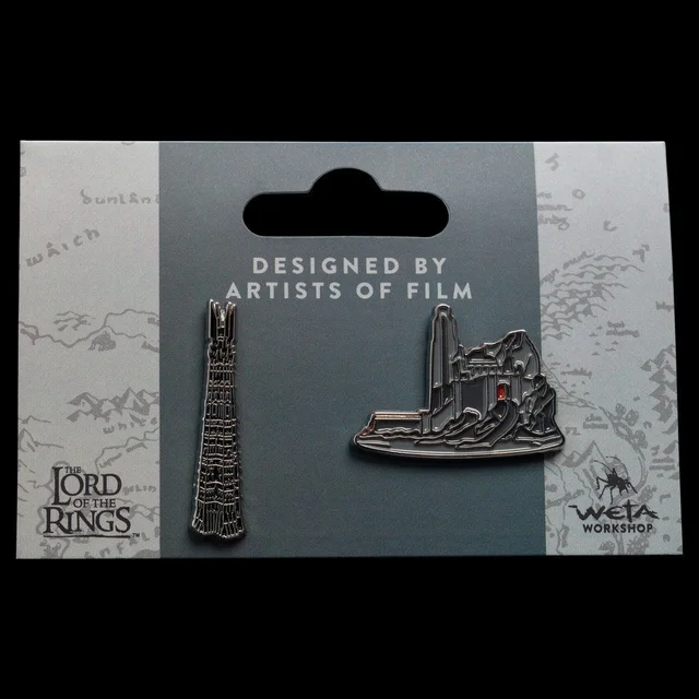 Weta Workshop Lord of the Rings Collectors Pins 2-Pack Helm's Deep & Orthanc
