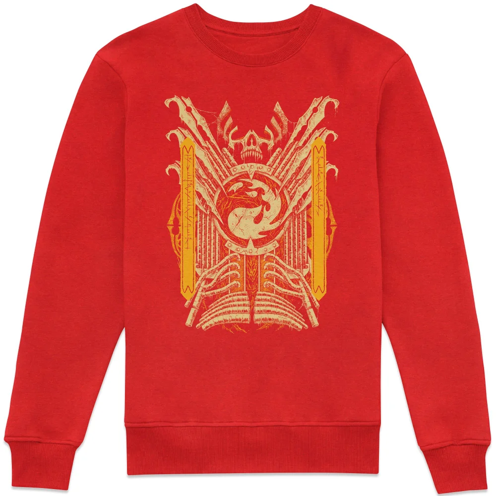 Magic: The Gathering Phyrexian Mountain Sweatshirt - Red - XS Image 1