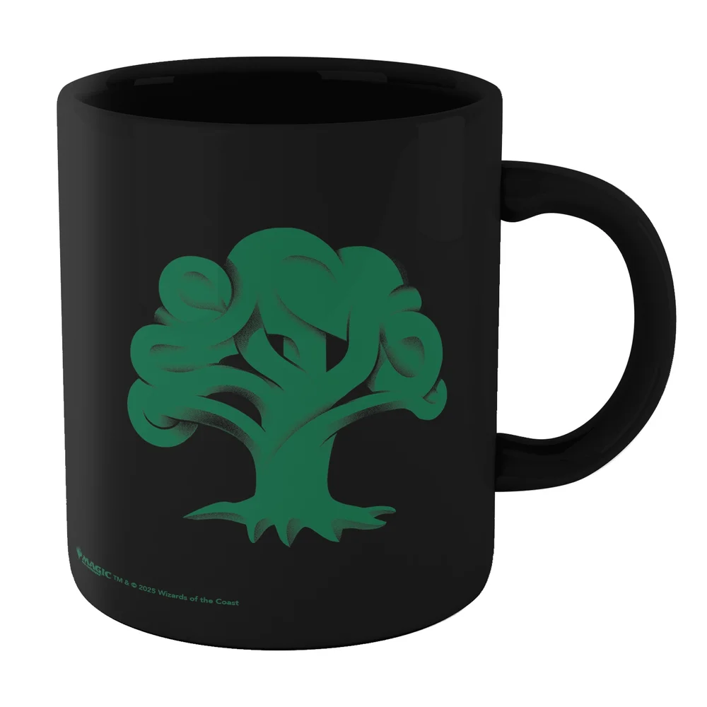 Magic: The Gathering Forest Mana Symbol Mug - Black Image 1