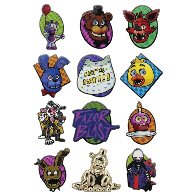 Five Nights at Freddy's Mystery Pin Badges