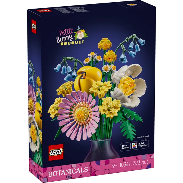LEGO Botanicals Petite Sunny Bouquet, Toy Flowers Set 10347