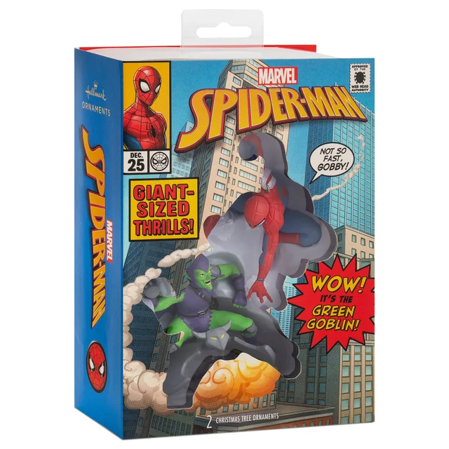 Hallmark Storied Moments Marvel Ornaments - Set of 2 - Spider-Man & Green Goblin