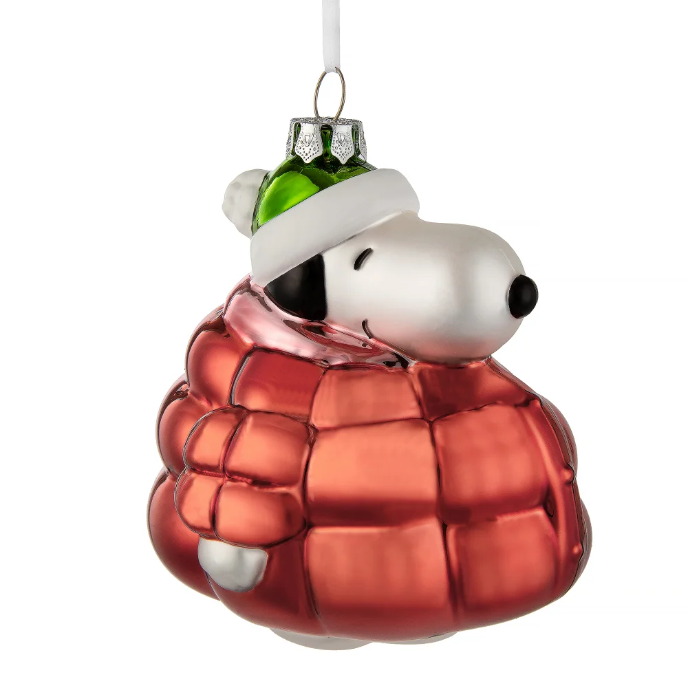 Hallmark Peanuts Snoopy Icon Glass Ornament Image 1