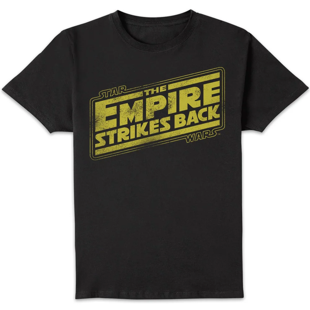 Star Wars Empire Strikes Back Logo Unisex T-Shirt - Black - 5XL Image 1