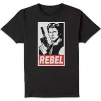 Star Wars Han Solo Rebel Unisex T-Shirt - Black - undefined undefined