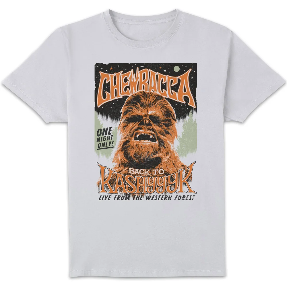 Star Wars Chewbacca Poster Unisex T-Shirt - White - S Image 1