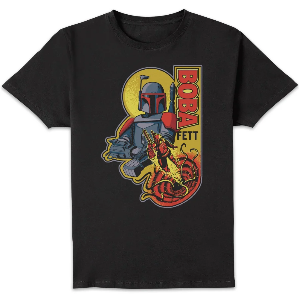 Star Wars Boba Multicolour Unisex T-Shirt - Black - S Image 1