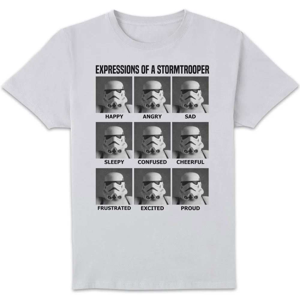 Star Wars Expressions Of Stormtrooper Unisex T-Shirt - White - S Image 1