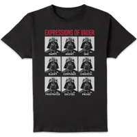 Star Wars Expressions Of Vader Unisex T-Shirt - Black - undefined undefined