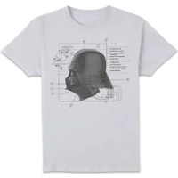Star Wars Mask Diagram Unisex T-Shirt - White