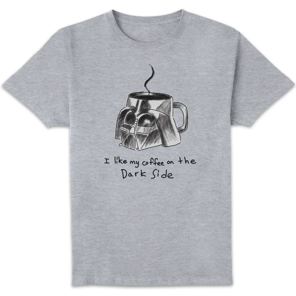 Star Wars Dark Side Coffee Unisex T-Shirt - Grey - S Image 1
