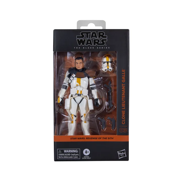 Hasbro Star Wars The Black Series Clone Lieutenant Galle, Star Wars: Revenge of the Sith Collectible Action Figure (6”)