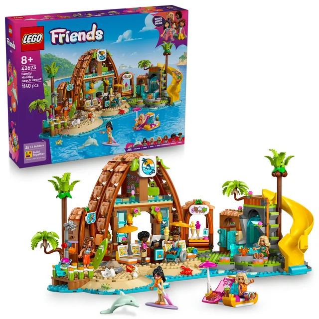 LEGO® Friends Family Holiday Beach Resort Building Set 42673