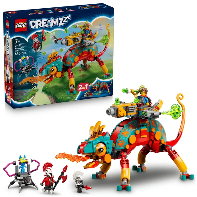 LEGO® DREAMZzz™ Mateo’s Fire Chameleon Imagination Toy 71492