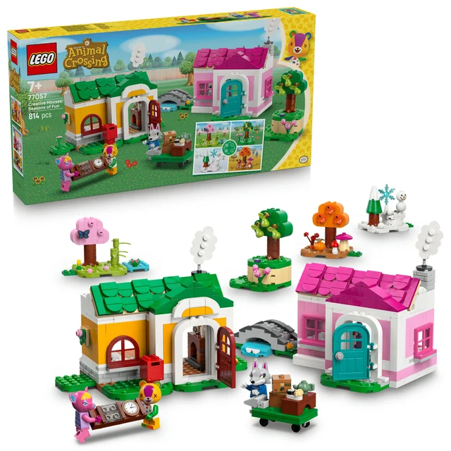 LEGO® Animal Crossing™ Creative Houses: Seasons of Fun Building Set 77057