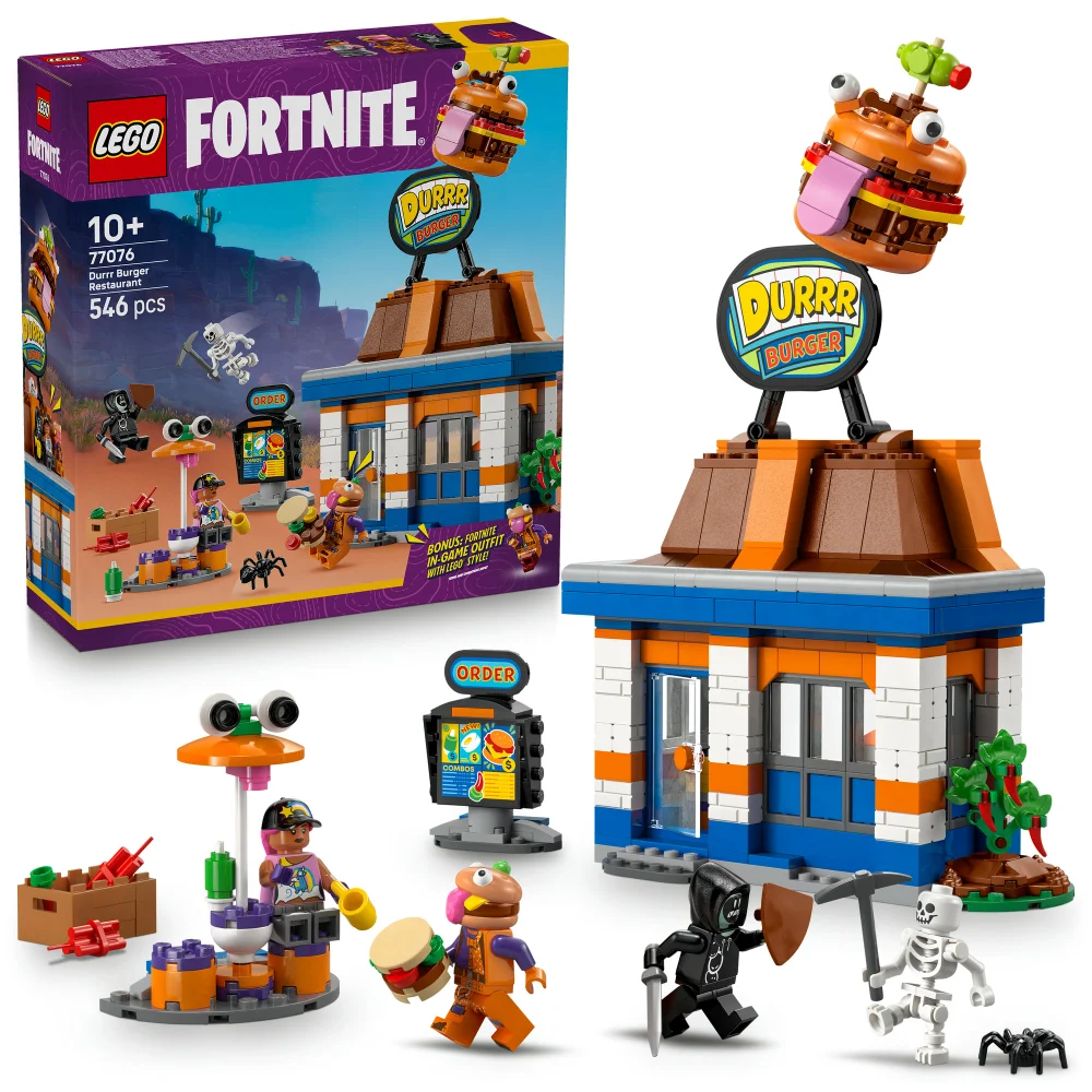 LEGO® Fortnite® Durrr Burger Restaurant Video Game Toy 77076 Image 1