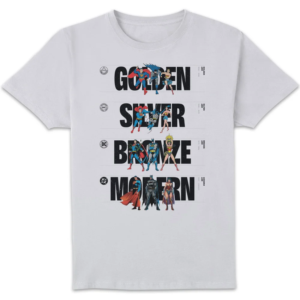 DC Comics Justice League DC Through The Ages Unisex T-Shirt - White - S Image 1