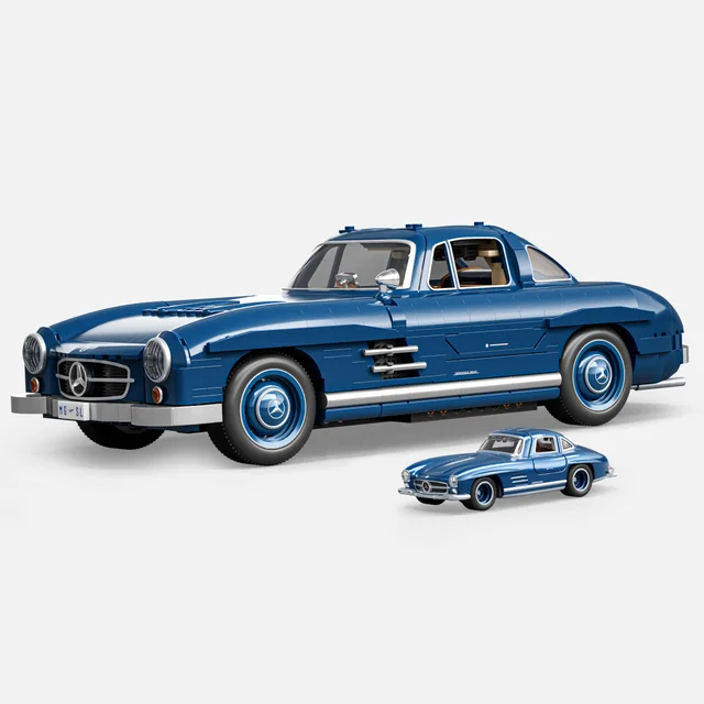 Mattel Brick Shop Hot Wheels Premium Mercedes-Benz 300 SL Building Set
