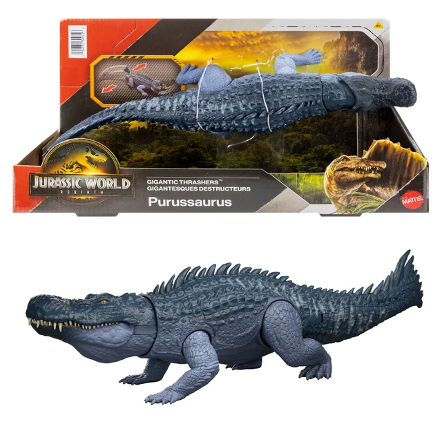 Jurassic World Saga Gigantic Thrashers: Purussaurus Dinosaur Figure