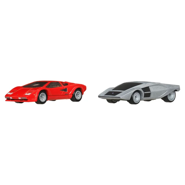 Hot Wheels Premium 2-Pack 2025 Mix 2 Lancia Stratos Zero & Lamborghini Countach LP5000 QV