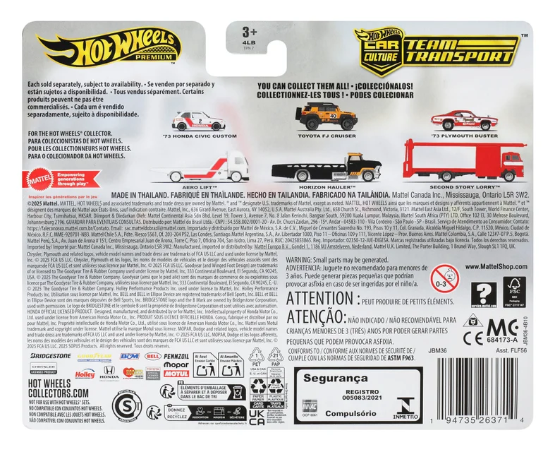 Hot Wheels Premium Team Transport Mix 3 73 Honda Civic Custom