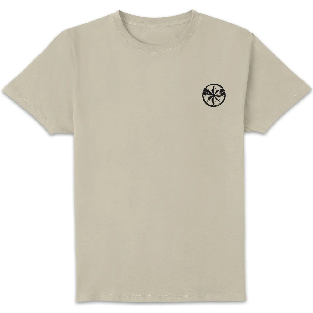 Marvel Captain Marvel Linocut Unisex T-Shirt - Cream - XL Image 1