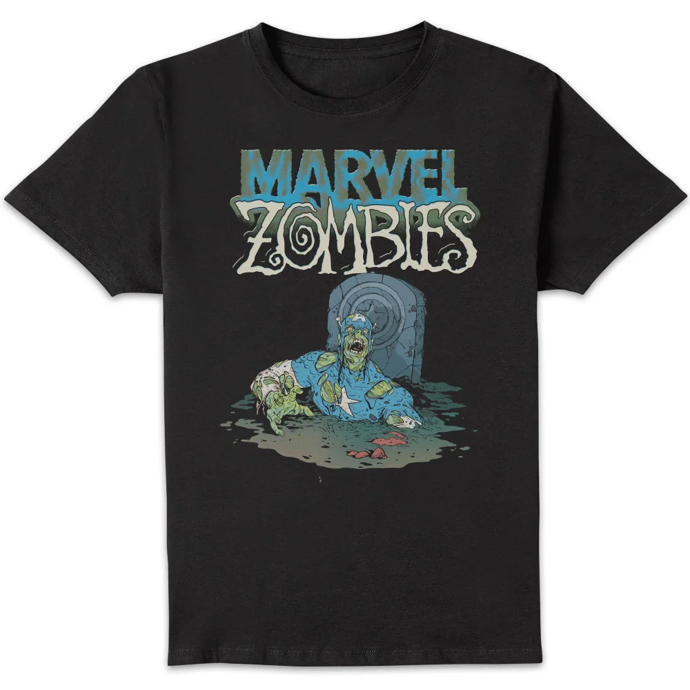 Marvel Zombie Cap Unisex T-Shirt - Black - S Image 1
