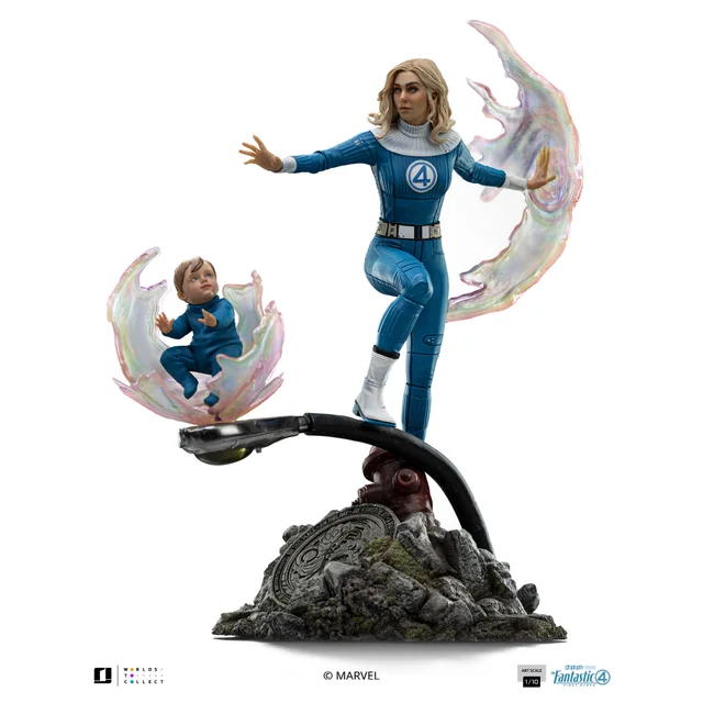 Iron Studios Fantastic Four Invisible Woman and Franklin Art Scale 1/10 Statue