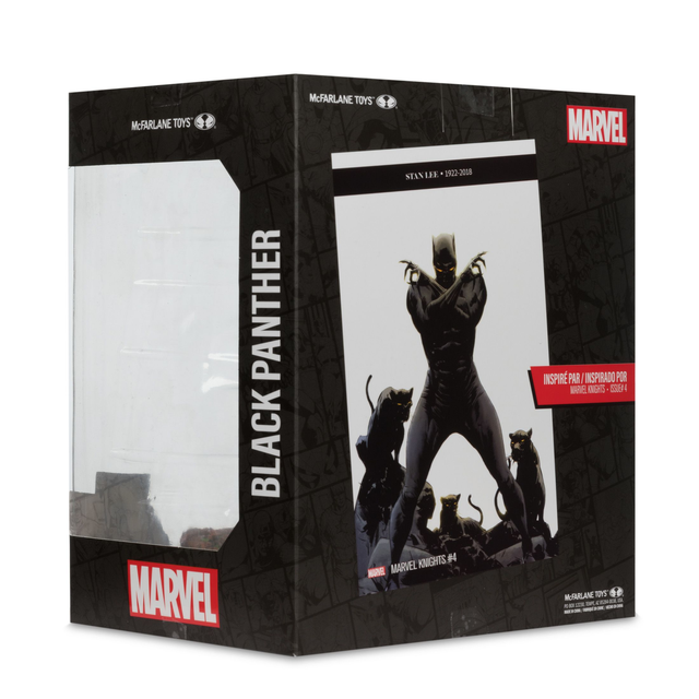 McFarlane Toys Marvel Black Panther 1:10th Scale Collectible with Scene (Marvel Knights #4)